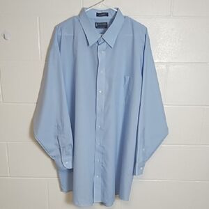 Stafford Light Blue Performance The Super Shirt Men's Dress Shirt